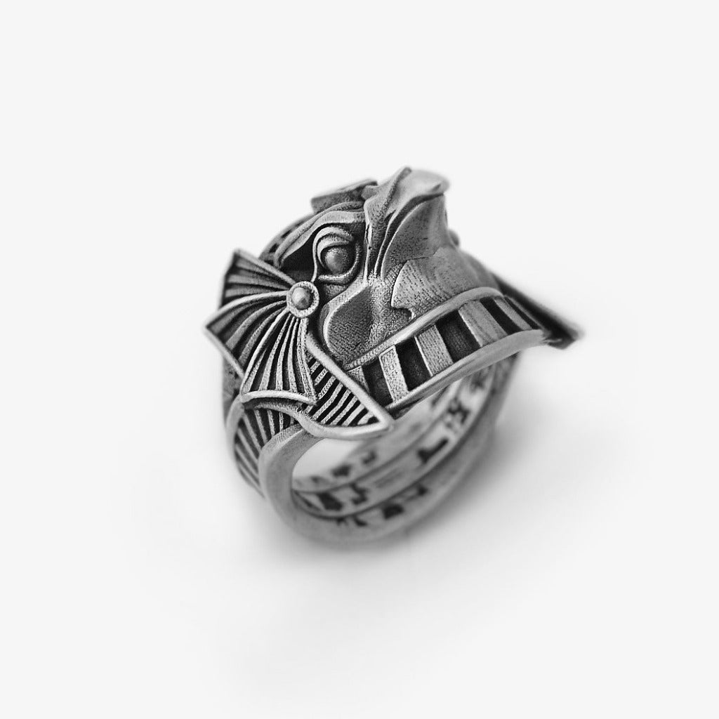 Anello Dio Horus Big Argento