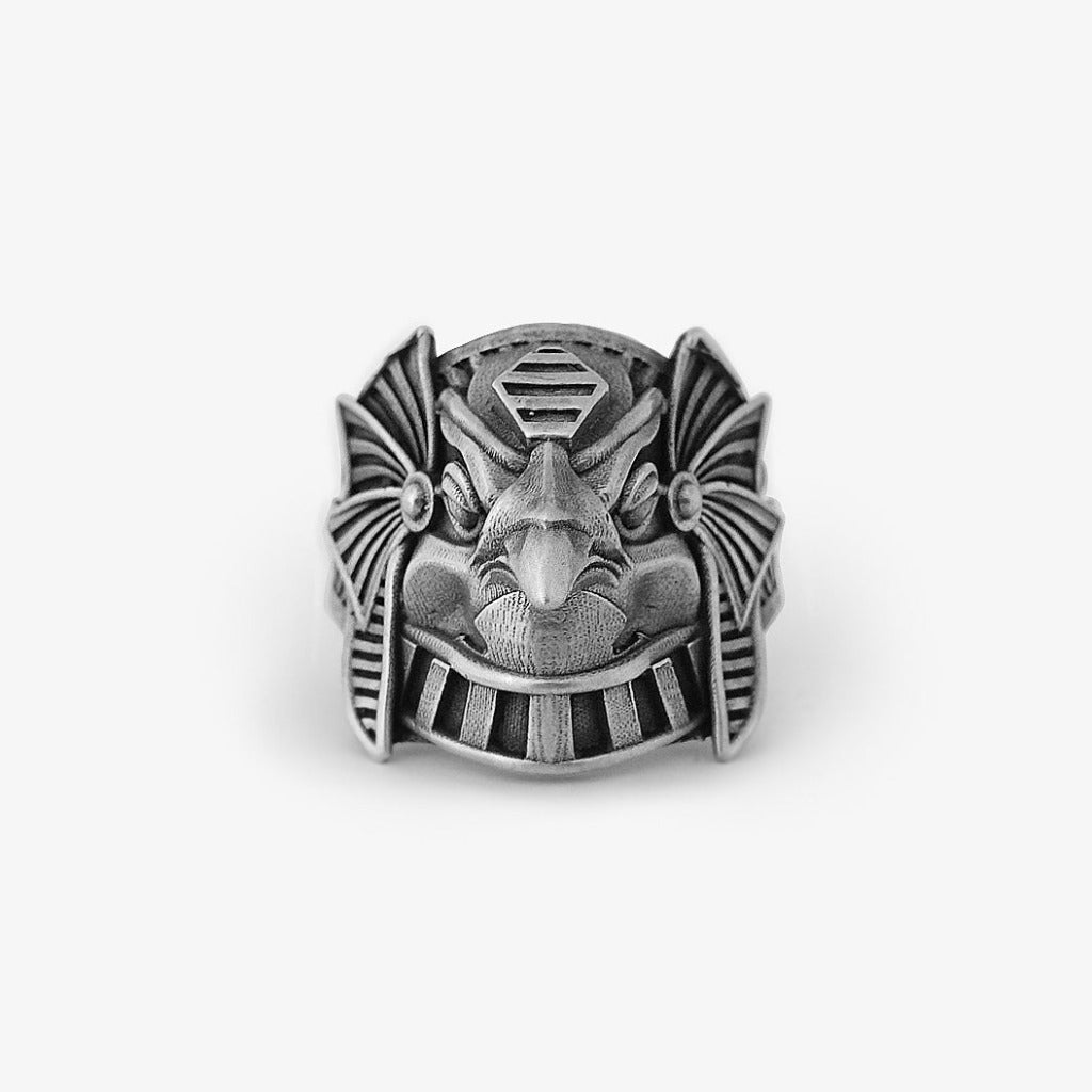 Anello Dio Horus Big Argento