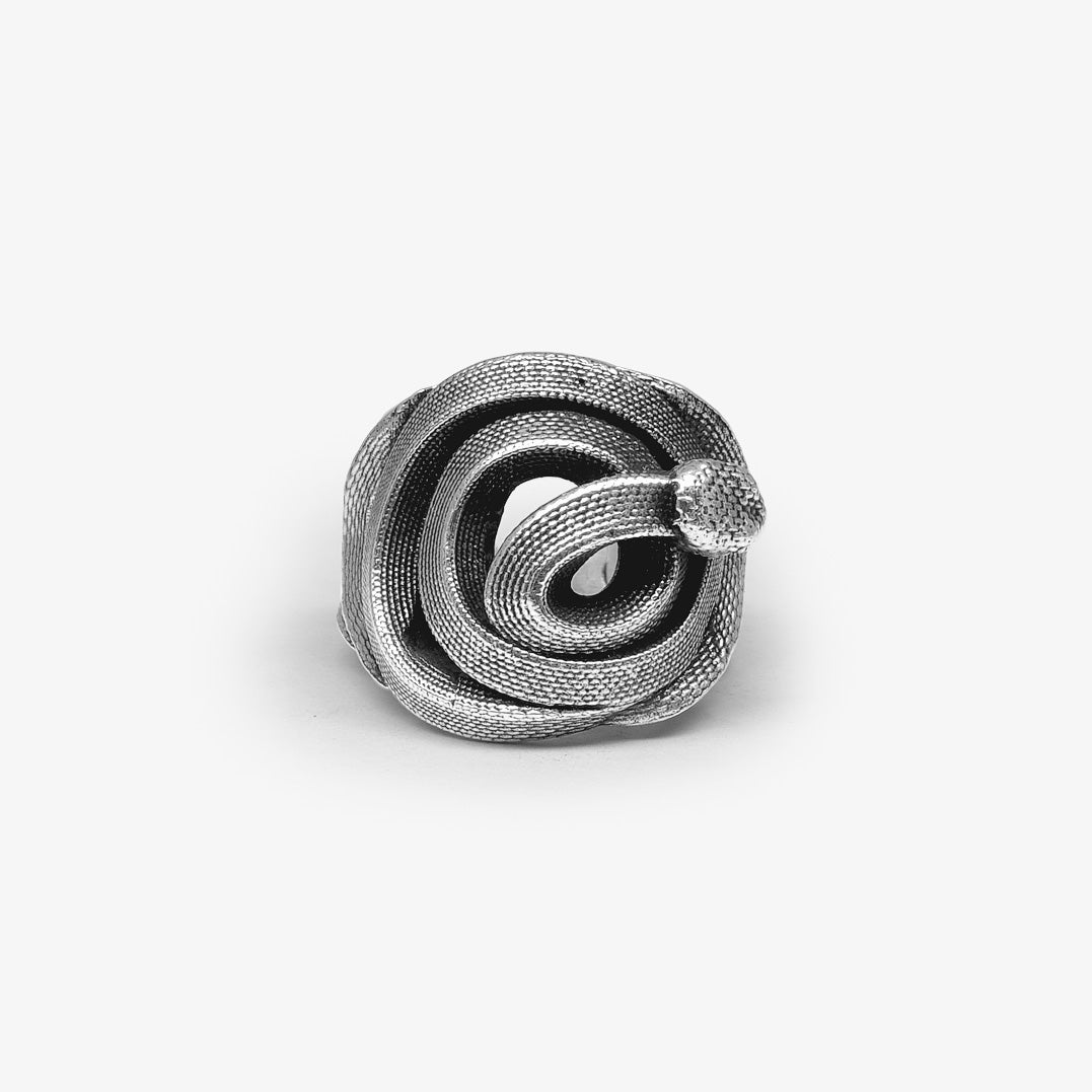 Anello Serpente Spirale Argento - Mama Schwaz