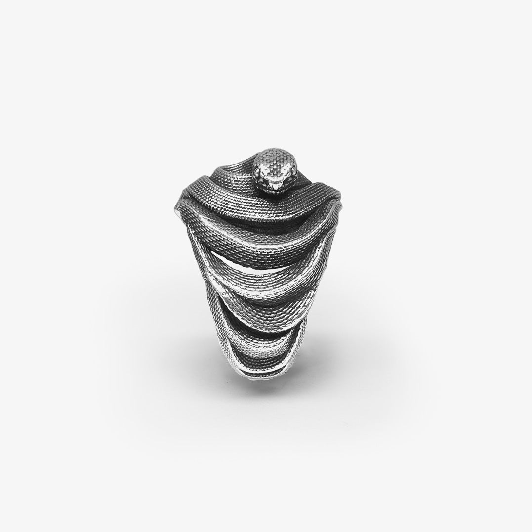 Anello Serpente Spirale Argento - Mama Schwaz