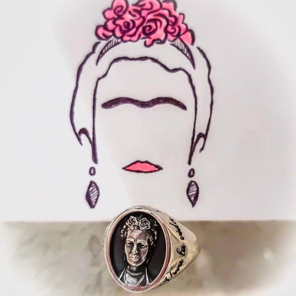 Anello Frida Kahlo Argento